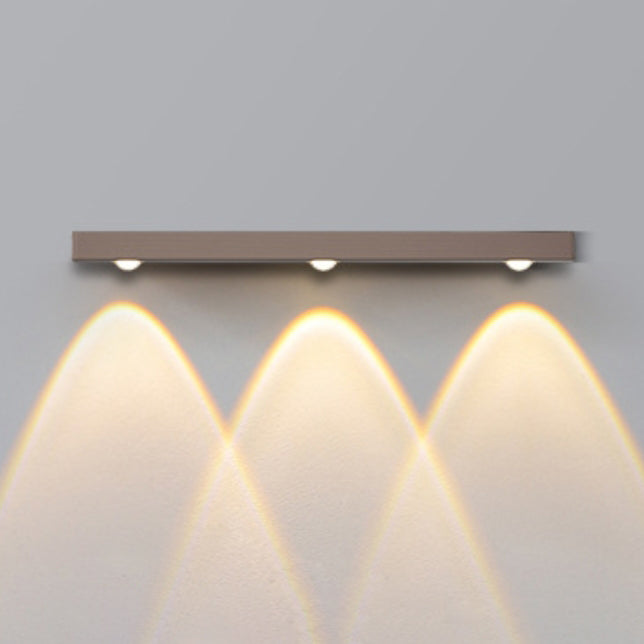 Minimalist Long Multi Lights Aluminum LED Wall Sconce Lamp