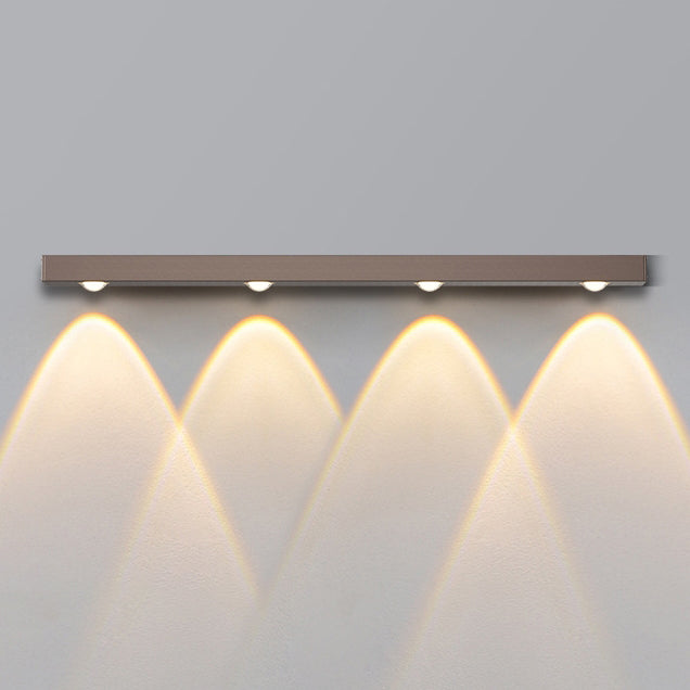 Minimalist Long Multi Lights Aluminum LED Wall Sconce Lamp
