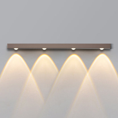 Minimalist Long Multi Lights Aluminum LED Wall Sconce Lamp