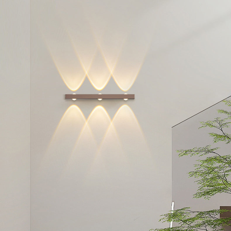 Minimalist Long Multi Lights Aluminum LED Wall Sconce Lamp