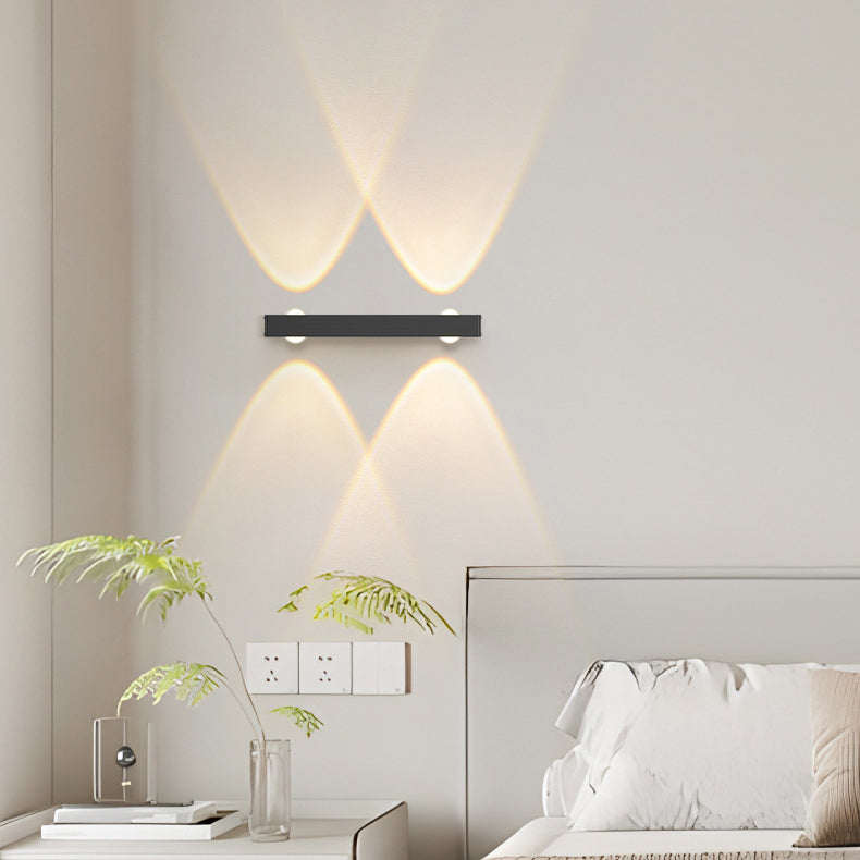 Minimalist Long Multi Lights Aluminum LED Wall Sconce Lamp
