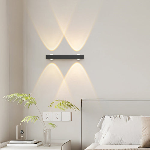 Minimalist Long Multi Lights Aluminum LED Wall Sconce Lamp