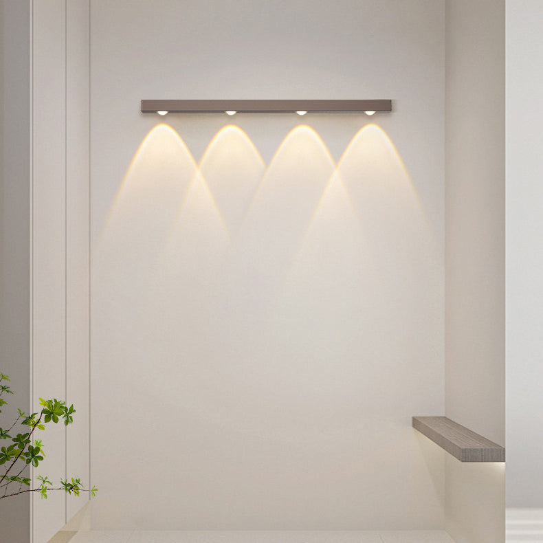 Minimalist Long Multi Lights Aluminum LED Wall Sconce Lamp
