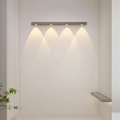 Minimalist Long Multi Lights Aluminum LED Wall Sconce Lamp