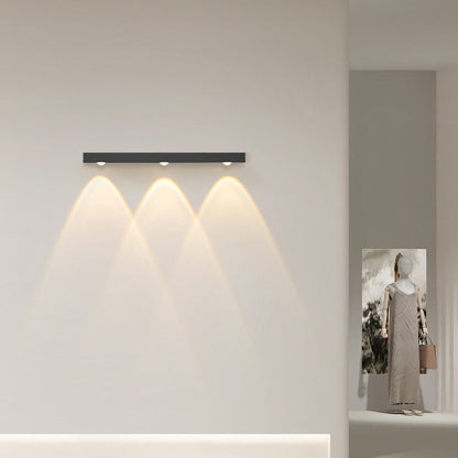 Minimalist Long Multi Lights Aluminum LED Wall Sconce Lamp