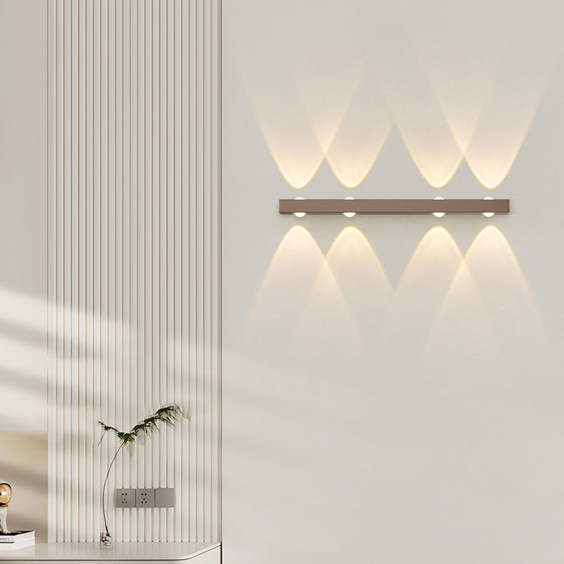 Minimalist Long Multi Lights Aluminum LED Wall Sconce Lamp