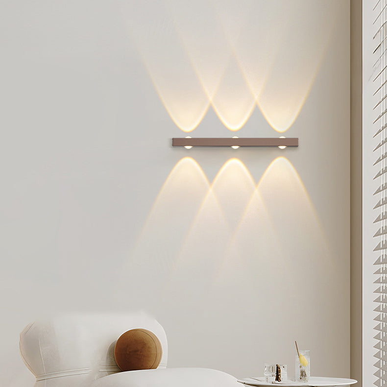 Minimalist Long Multi Lights Aluminum LED Wall Sconce Lamp