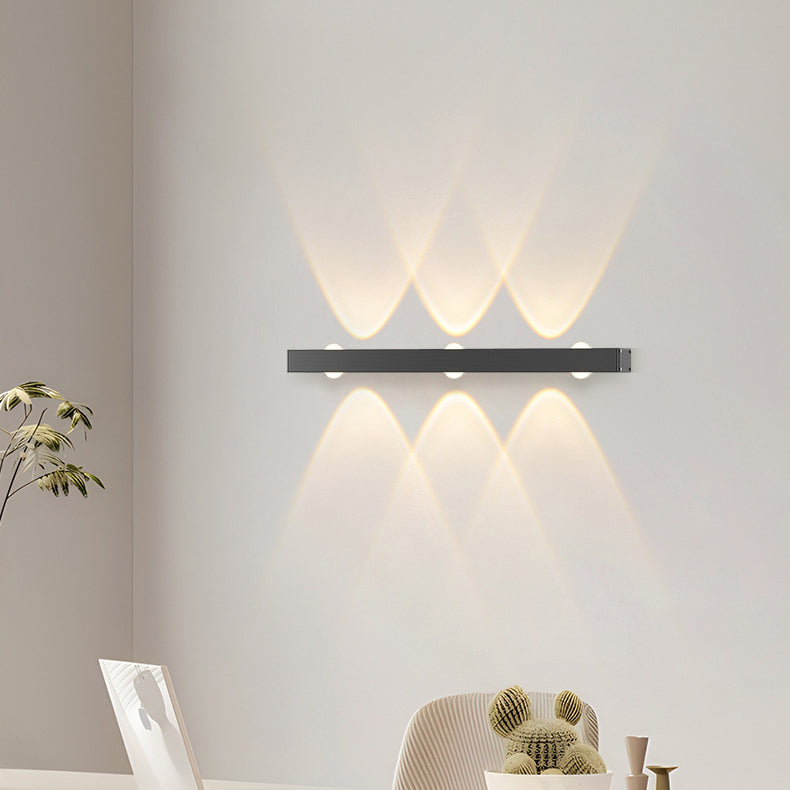 Minimalist Long Multi Lights Aluminum LED Wall Sconce Lamp