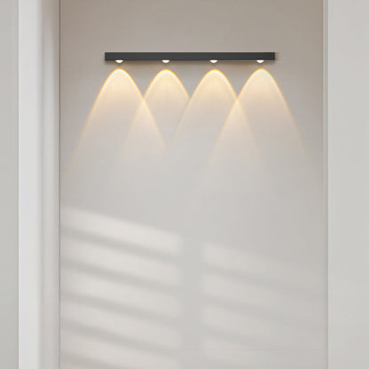 Minimalist Long Multi Lights Aluminum LED Wall Sconce Lamp