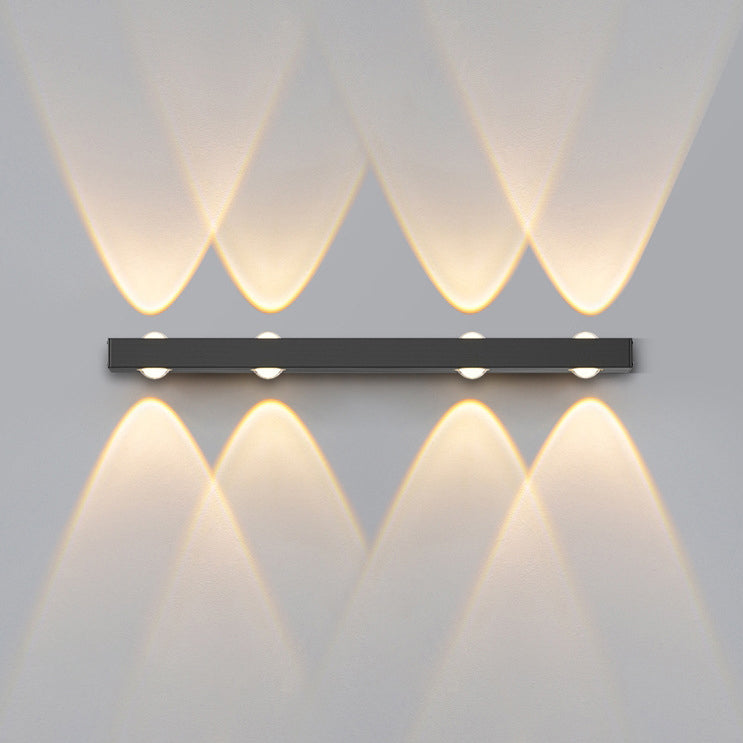 Minimalist Long Multi Lights Aluminum LED Wall Sconce Lamp