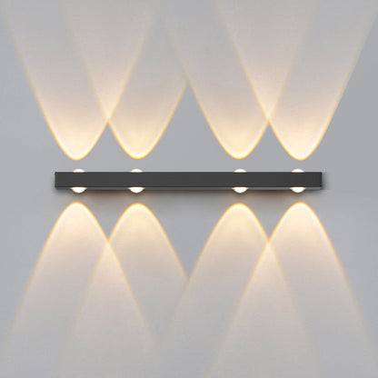 Minimalist Long Multi Lights Aluminum LED Wall Sconce Lamp