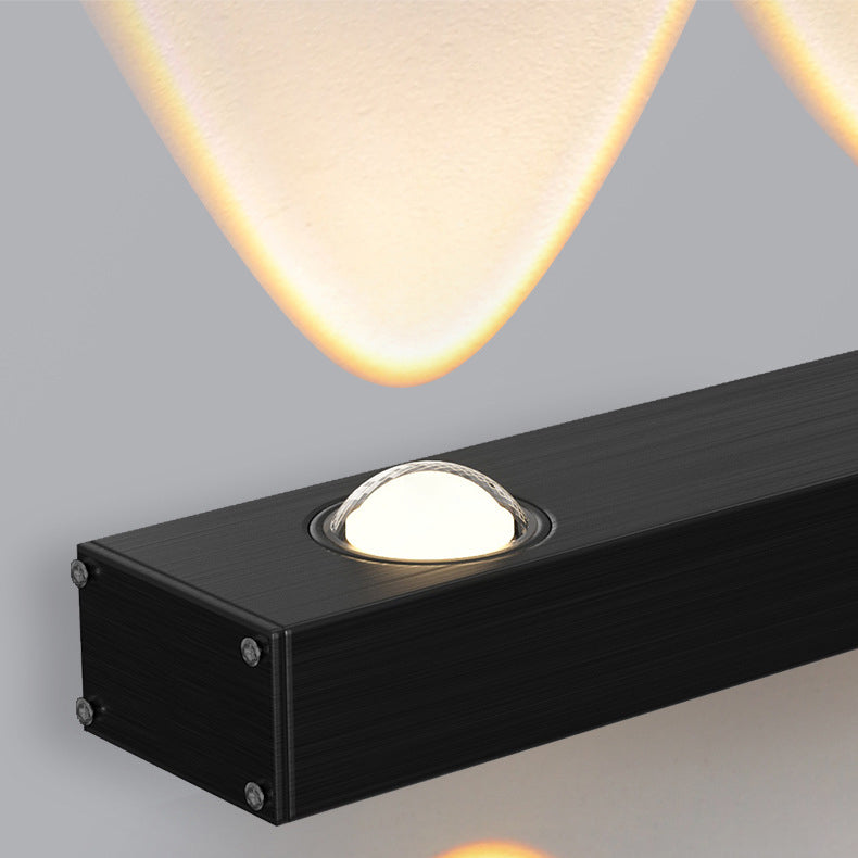 Minimalist Long Multi Lights Aluminum LED Wall Sconce Lamp
