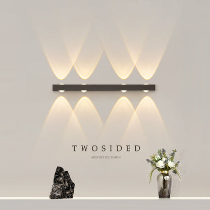 Minimalist Long Multi Lights Aluminum LED Wall Sconce Lamp