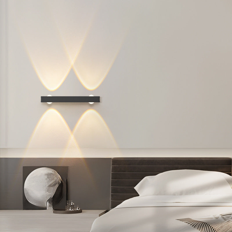 Minimalist Long Multi Lights Aluminum LED Wall Sconce Lamp