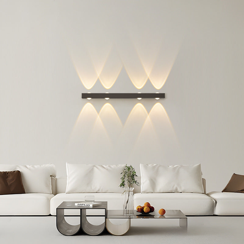 Minimalist Long Multi Lights Aluminum LED Wall Sconce Lamp