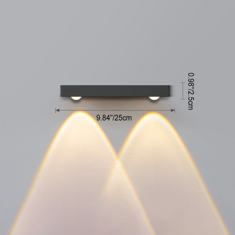 Minimalist Long Multi Lights Aluminum LED Wall Sconce Lamp