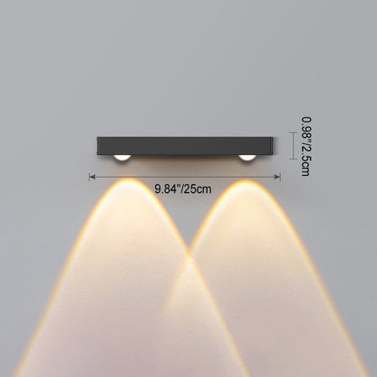Minimalist Long Multi Lights Aluminum LED Wall Sconce Lamp
