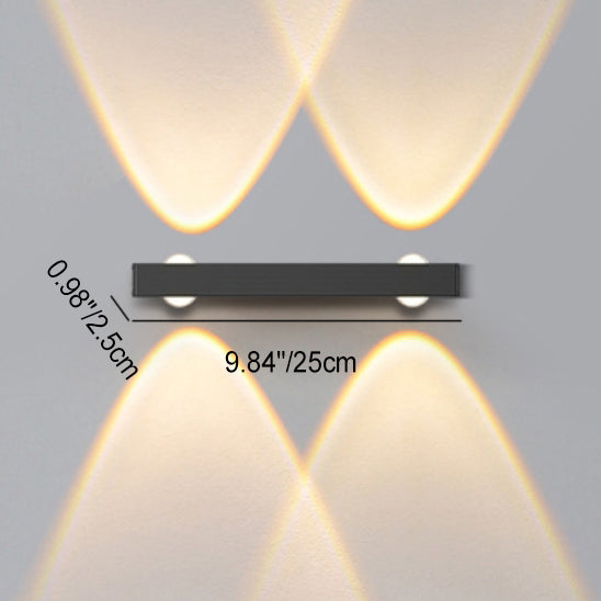 Minimalist Long Multi Lights Aluminum LED Wall Sconce Lamp