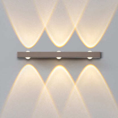Minimalist Long Multi Lights Aluminum LED Wall Sconce Lamp