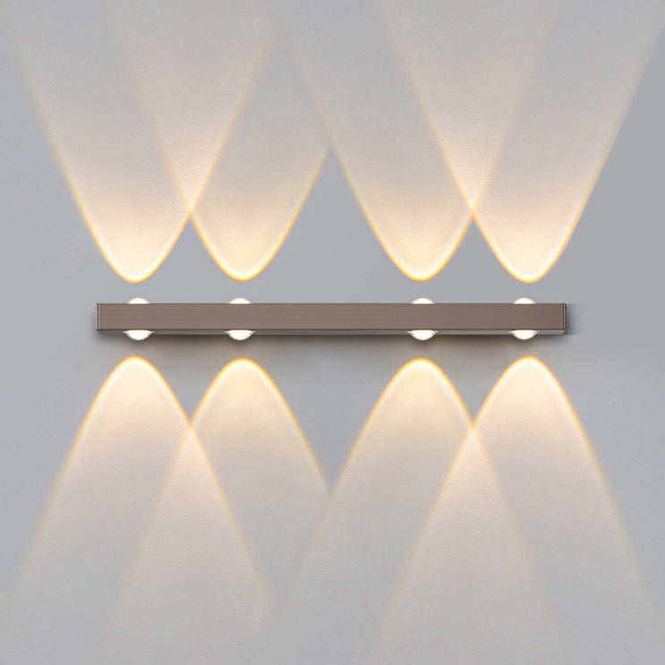Minimalist Long Multi Lights Aluminum LED Wall Sconce Lamp