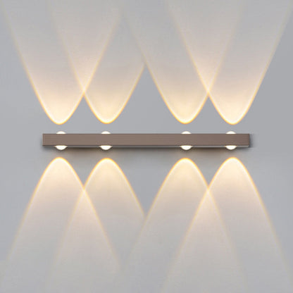 Minimalist Long Multi Lights Aluminum LED Wall Sconce Lamp