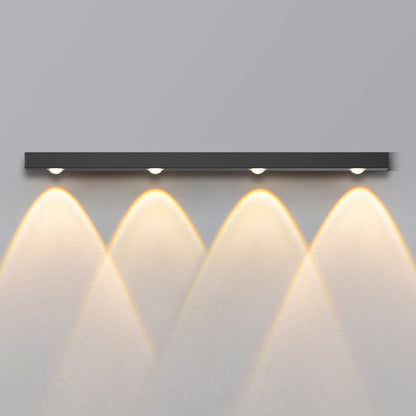 Minimalist Long Multi Lights Aluminum LED Wall Sconce Lamp