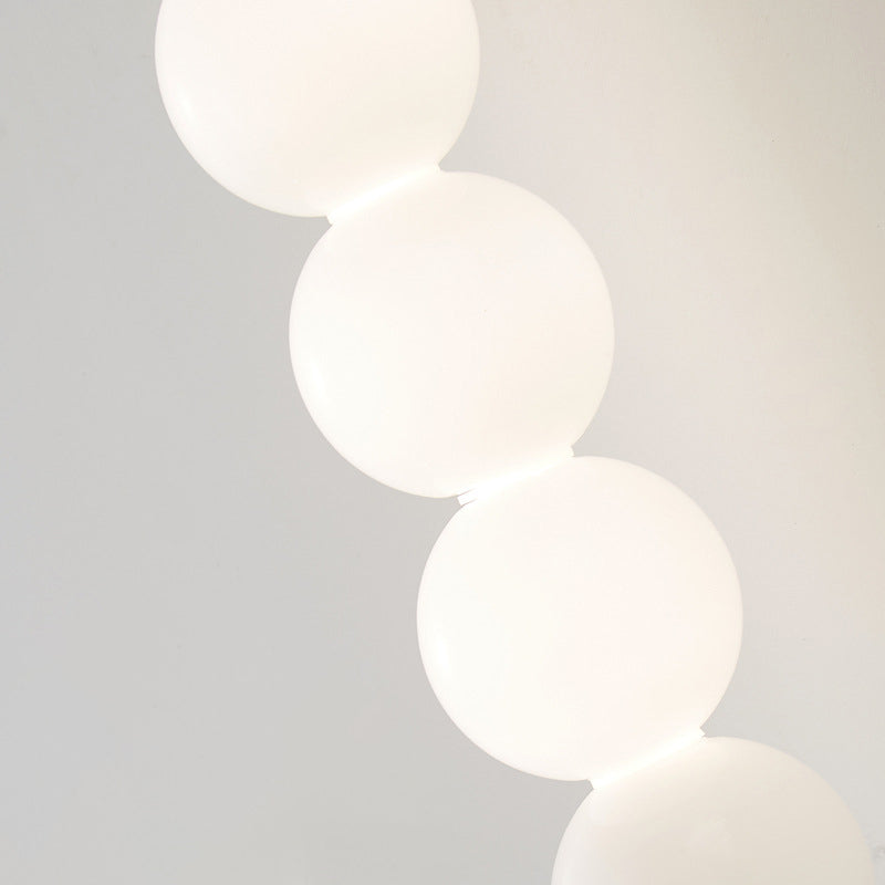 Candied Shape Beaded Glass Ball Brass LED Wall Sconce Lamp
