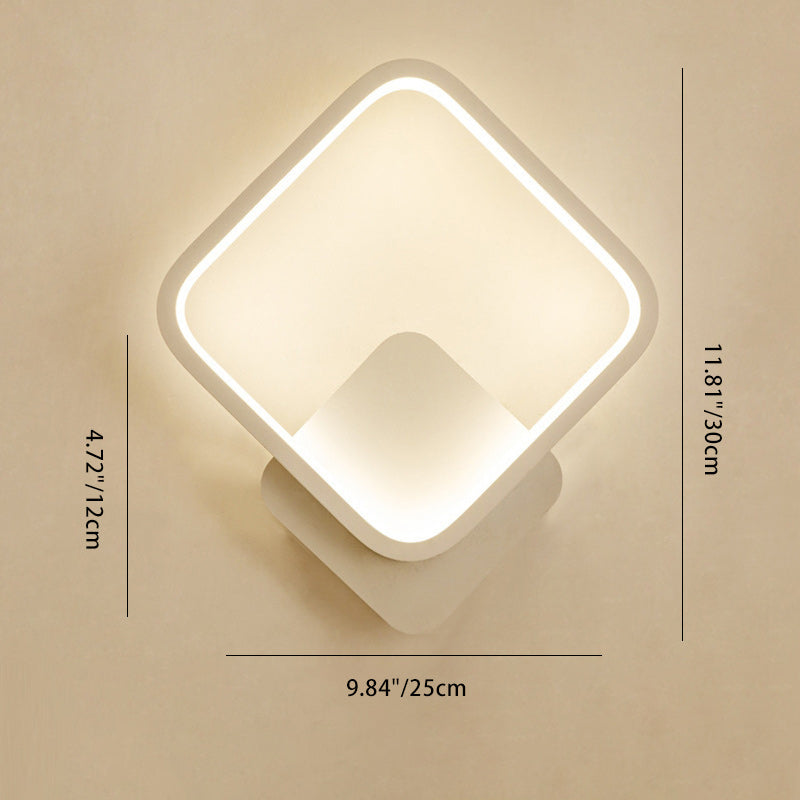 Round Antler Iron Plastic Silicone LED Wall Sconce Lamp