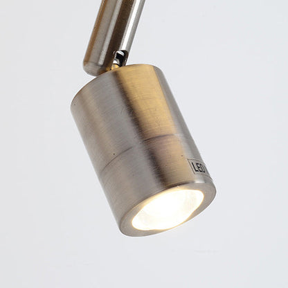 Rotatable Fabric Iron Solid Wood 2-Light Wall Sconce Lamp