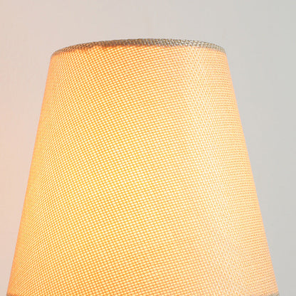 Brass Fabric Cylinder Shade 2-Light Wall Sconce Lamp