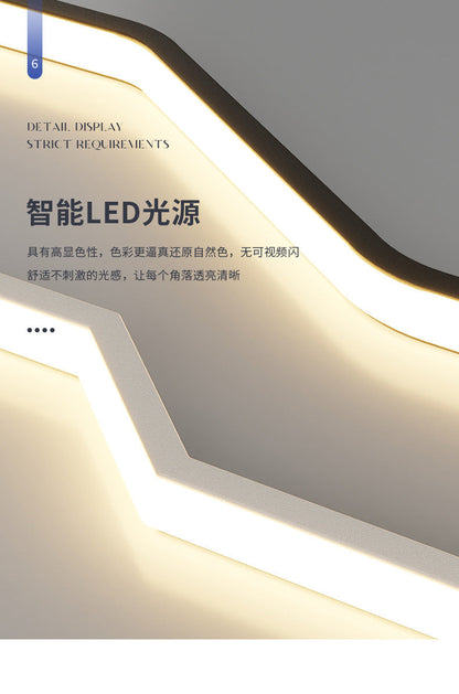 Linear Parallel Cross Iron PVC LED Wall Sconce Lamp