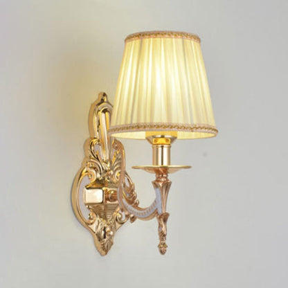 Hardware Flower Cylinder Shade 1/2-Light Wall Sconce Lamp