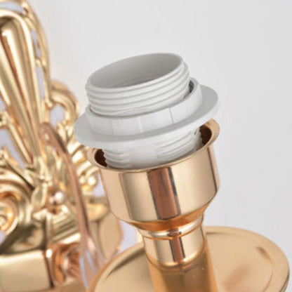 Hardware Flower Cylinder Shade 1/2-Light Wall Sconce Lamp
