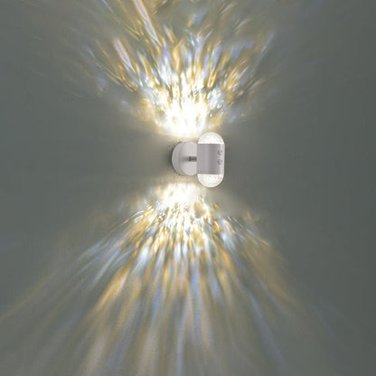 Cylinder Sunrise Sunset Iron USB LED Wall Sconce Lamp