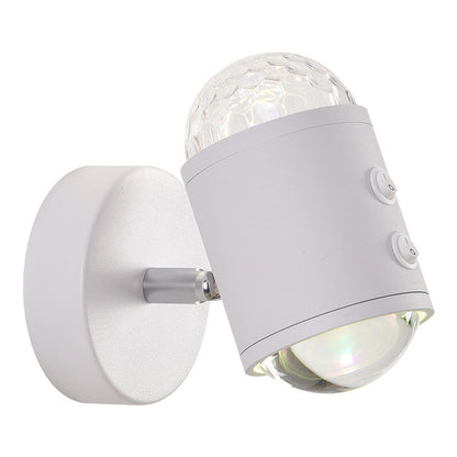 Cylinder Sunrise Sunset Iron USB LED Wall Sconce Lamp