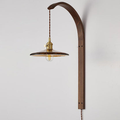Japanese Conic Prism Cylinder 1-Light Wall Sconce Lamp