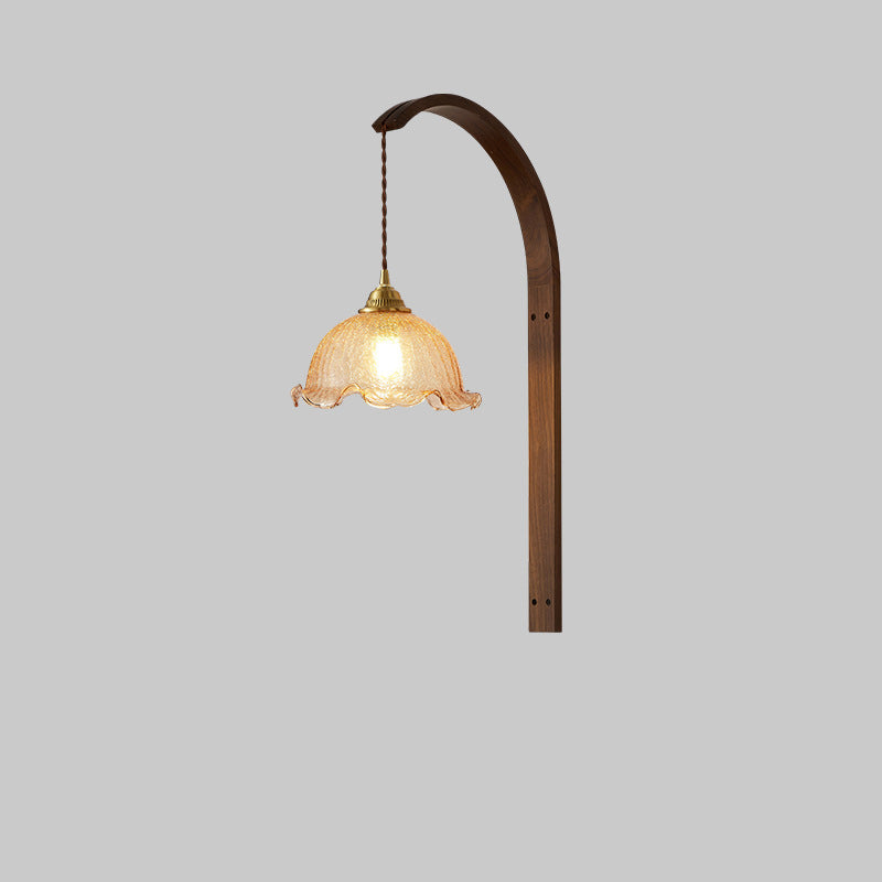 Japanese Conic Prism Cylinder 1-Light Wall Sconce Lamp