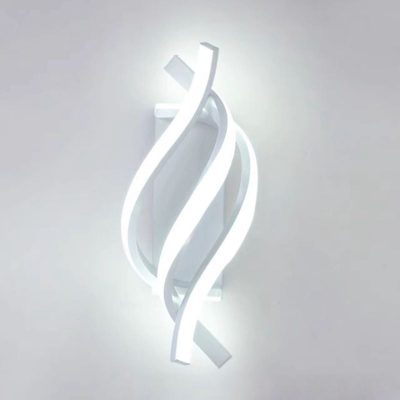 Nordic Spiral Iron Silicone LED Wall Sconce Lamp