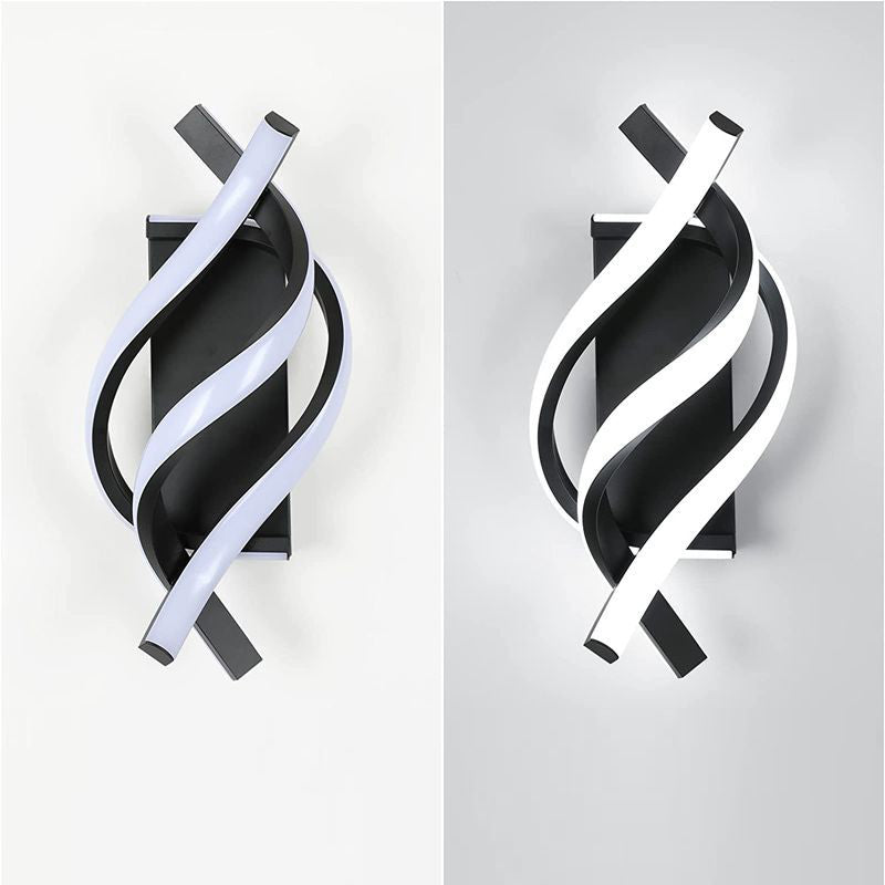 Nordic Spiral Iron Silicone LED Wall Sconce Lamp