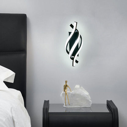 Nordic Spiral Iron Silicone LED Wall Sconce Lamp