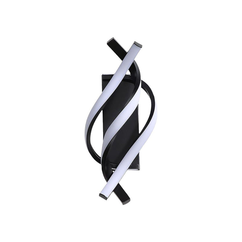Nordic Spiral Iron Silicone LED Wall Sconce Lamp