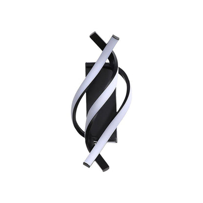 Nordic Spiral Iron Silicone LED Wall Sconce Lamp