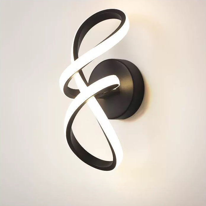 Creative Aluminum Silicone Bow Shape LED Wall Sconce Lamp