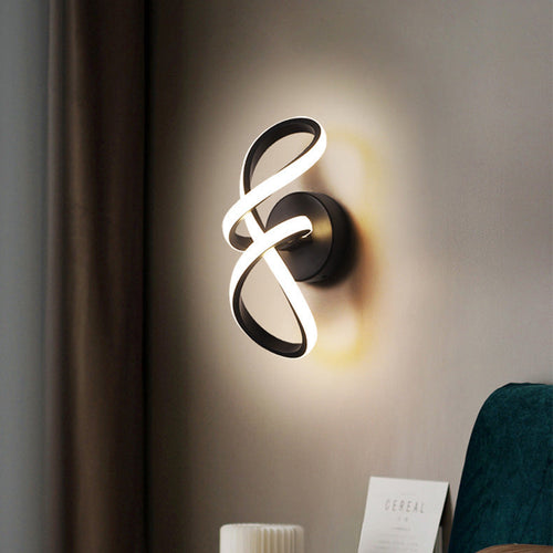 Creative Aluminum Silicone Bow Shape LED Wall Sconce Lamp