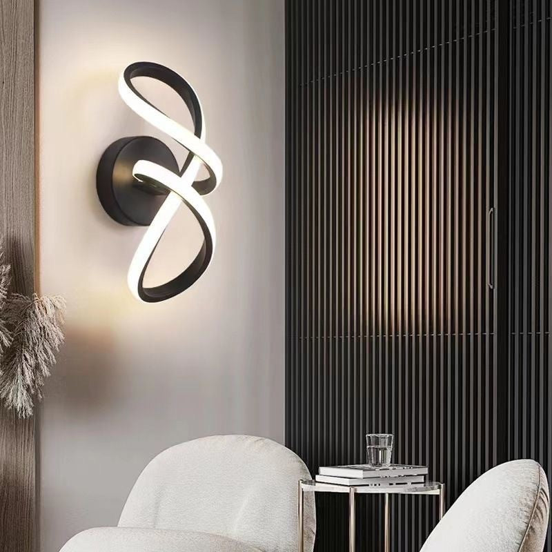 Creative Aluminum Silicone Bow Shape LED Wall Sconce Lamp
