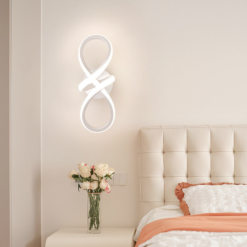 Creative Aluminum Silicone Bow Shape LED Wall Sconce Lamp