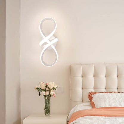 Creative Aluminum Silicone Bow Shape LED Wall Sconce Lamp