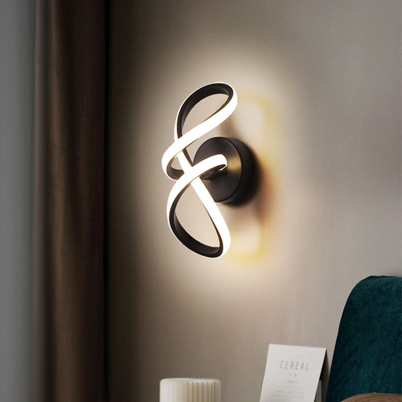 Creative Aluminum Silicone Bow Shape LED Wall Sconce Lamp