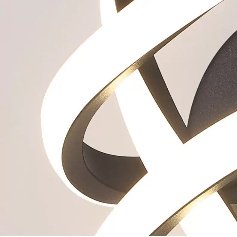 Creative Aluminum Silicone Bow Shape LED Wall Sconce Lamp