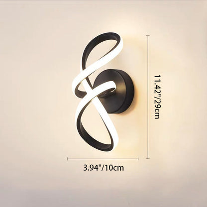 Creative Aluminum Silicone Bow Shape LED Wall Sconce Lamp